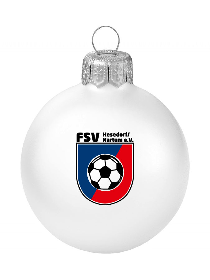 Weihnachtskugel Logo 8cm