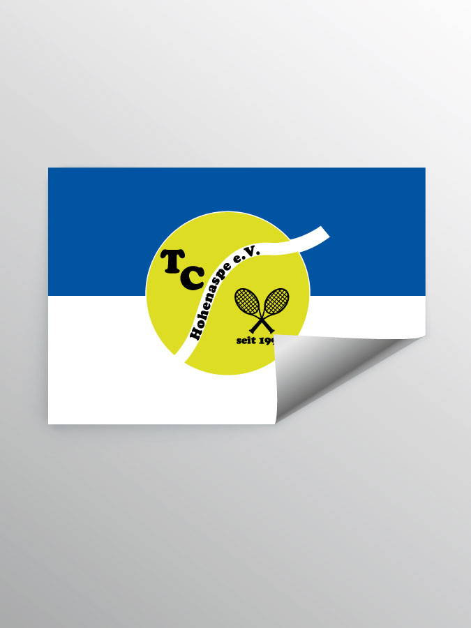 Aufkleber DIN A7 Logo