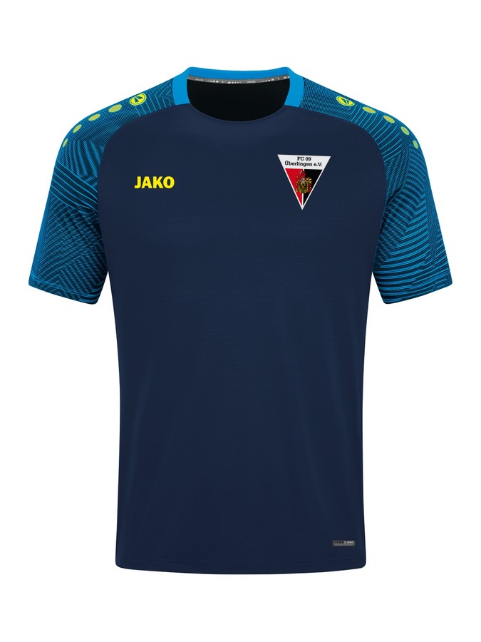Navy-Hellblau-Neongelb