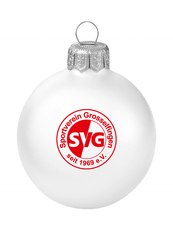Weihnachtskugel Logo 8cm