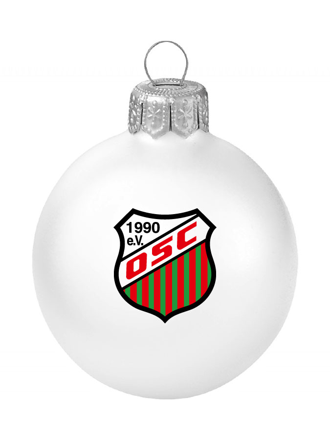 Weihnachtskugel Logo 8cm