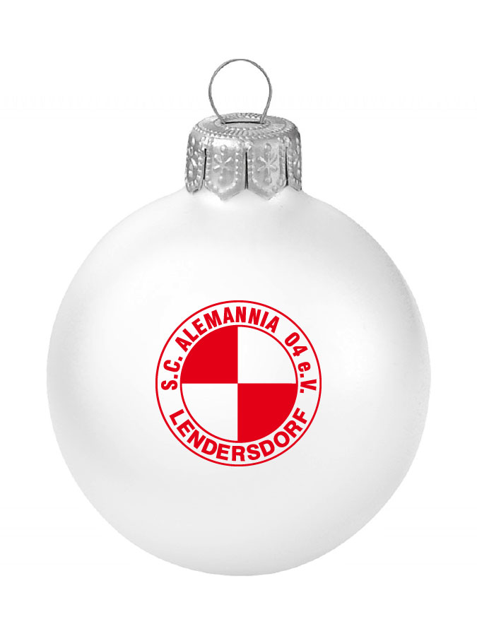 Weihnachtskugel Logo 8cm