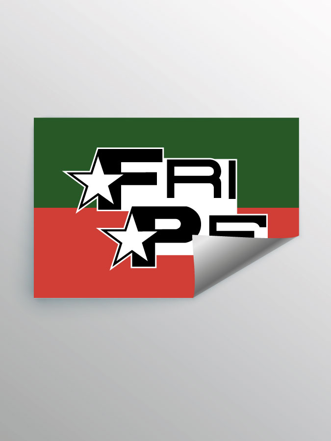 Aufkleber DIN A7 Logo