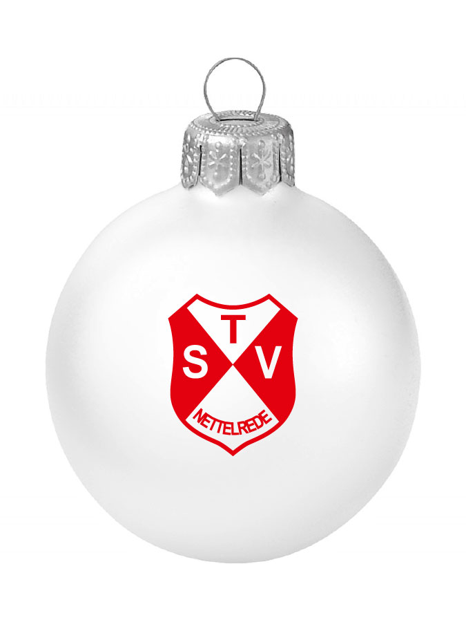Weihnachtskugel Logo 8cm