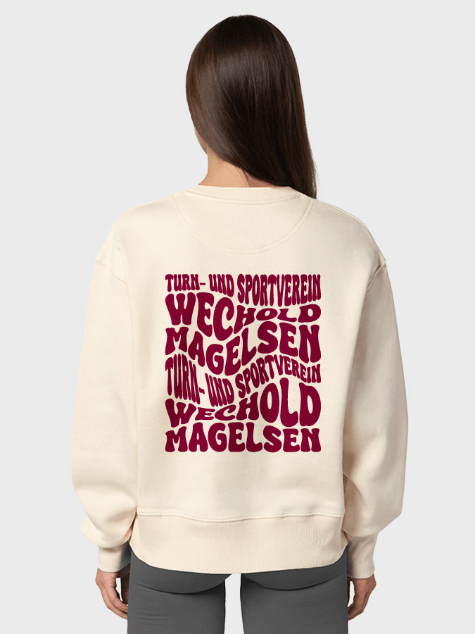 Oversized Sweater Wavy Damen
