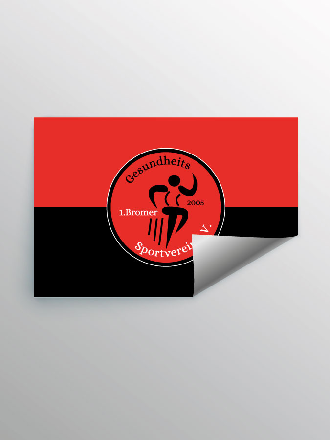 Aufkleber DIN A7 Logo