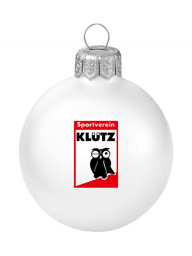 Weihnachtskugel Logo 8cm