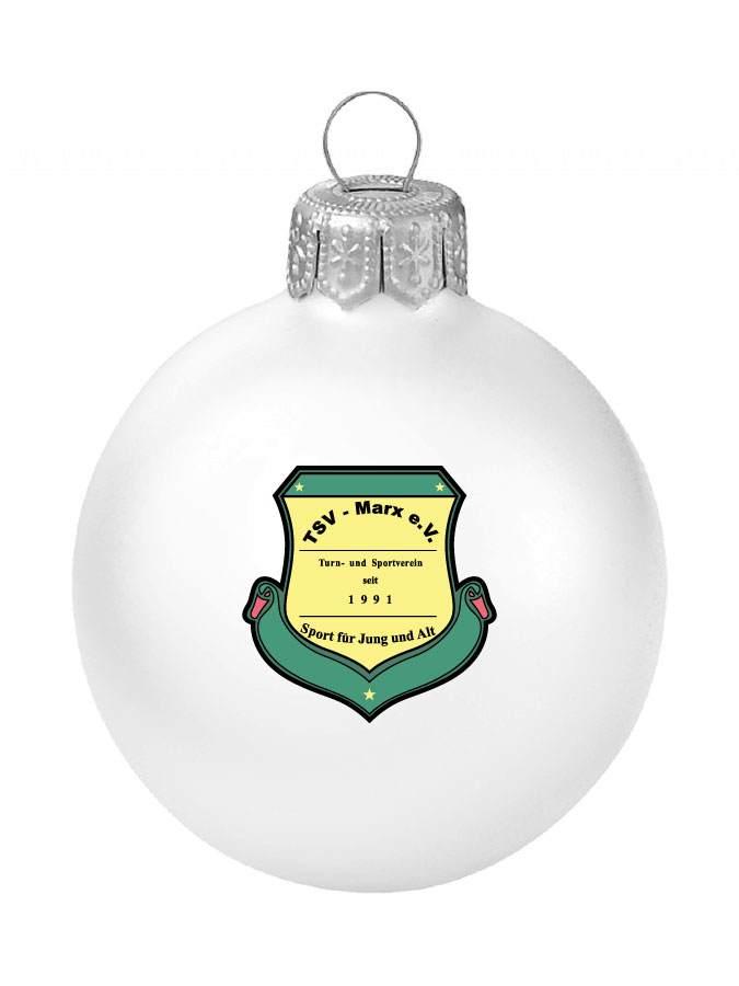 Weihnachtskugel Logo 8cm
