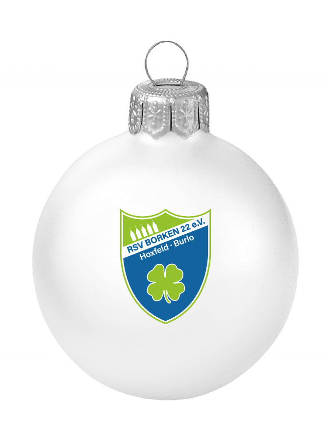 Weihnachtskugel Logo 8cm