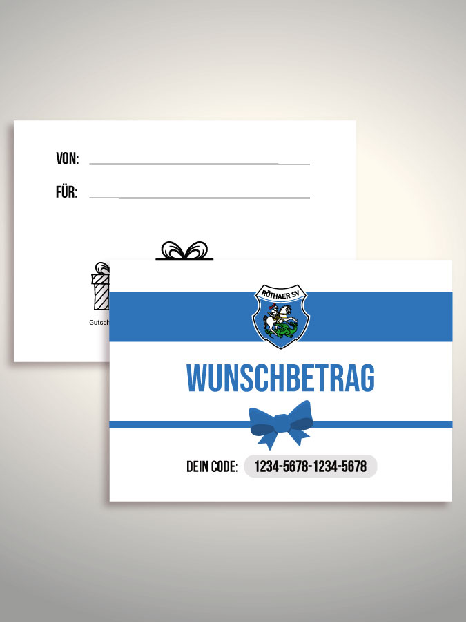 Geschenkgutschein per Versand (Weiß)