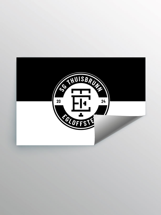 Aufkleber DIN A7 Logo