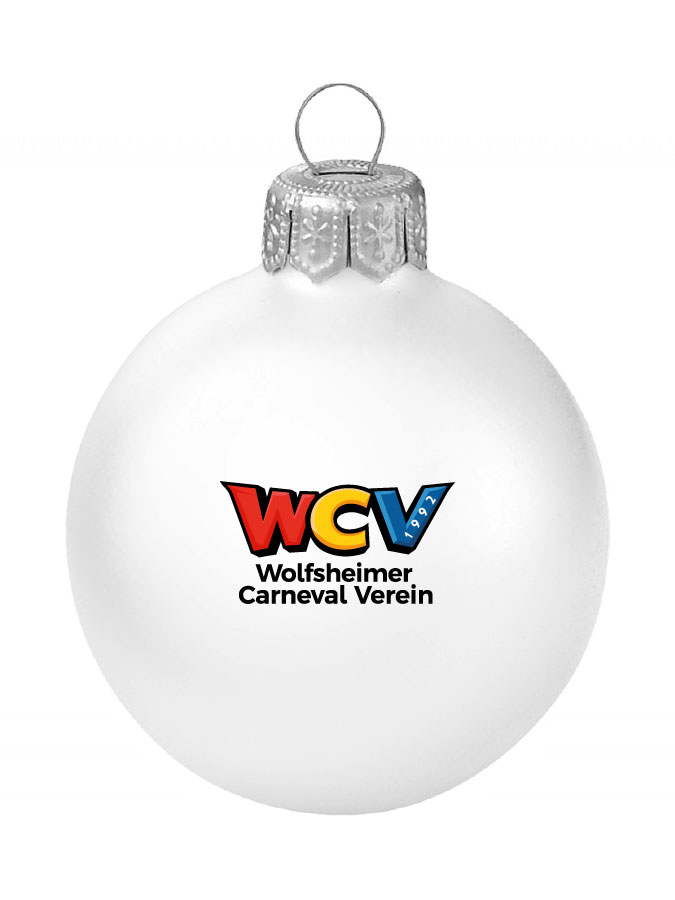 Weihnachtskugel Logo 8cm