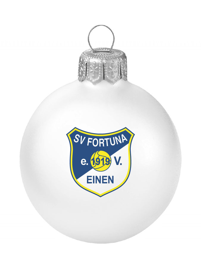 Weihnachtskugel Logo 8cm