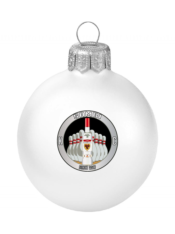 Weihnachtskugel Logo 8cm