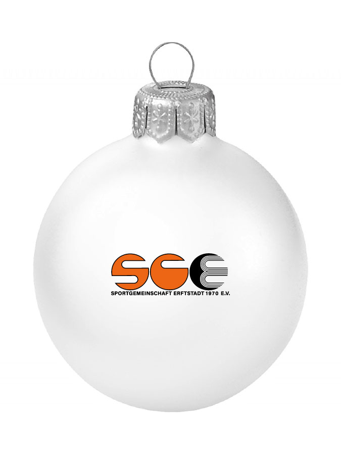 Weihnachtskugel Logo 8cm