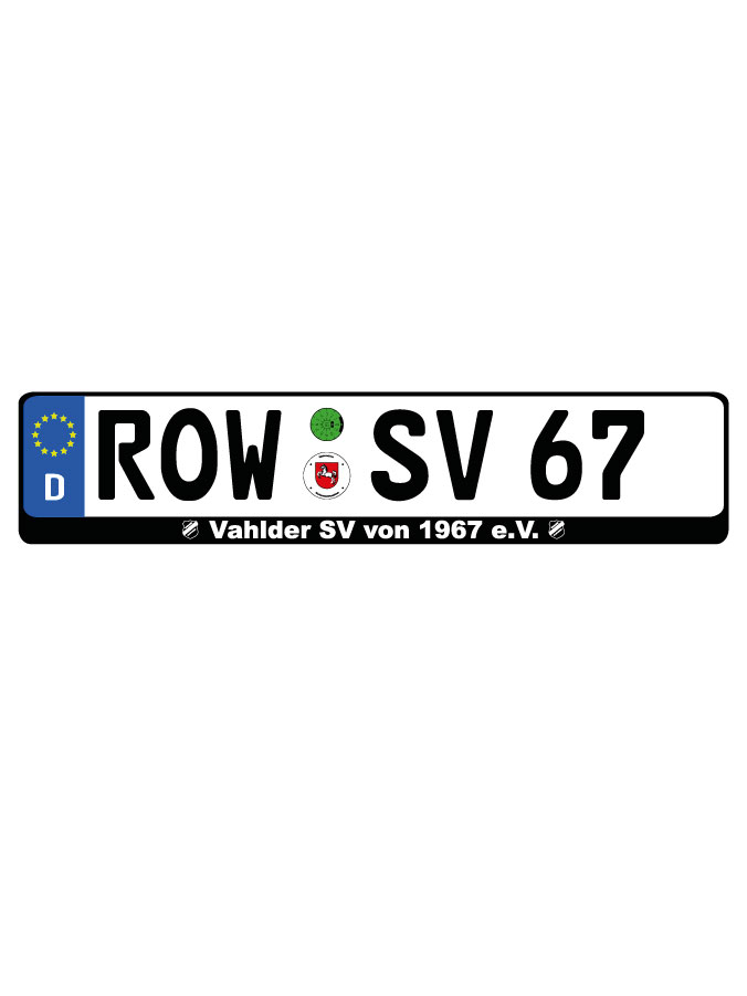 Kennzeichenhalter Kalden (2er Set)