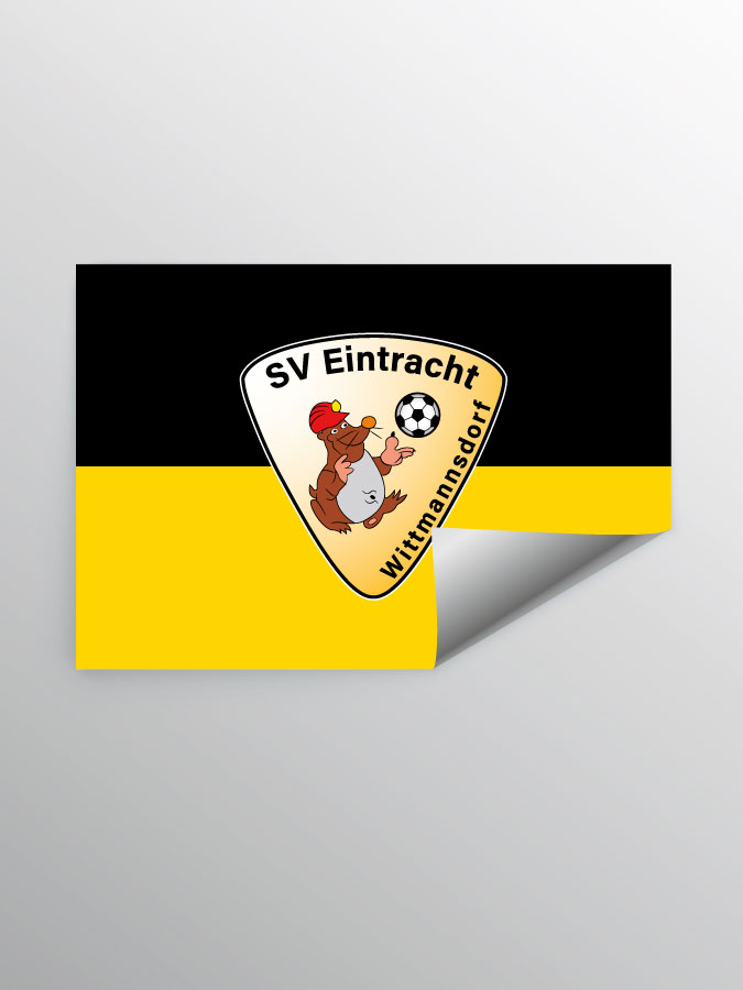 Aufkleber DIN A7 Logo