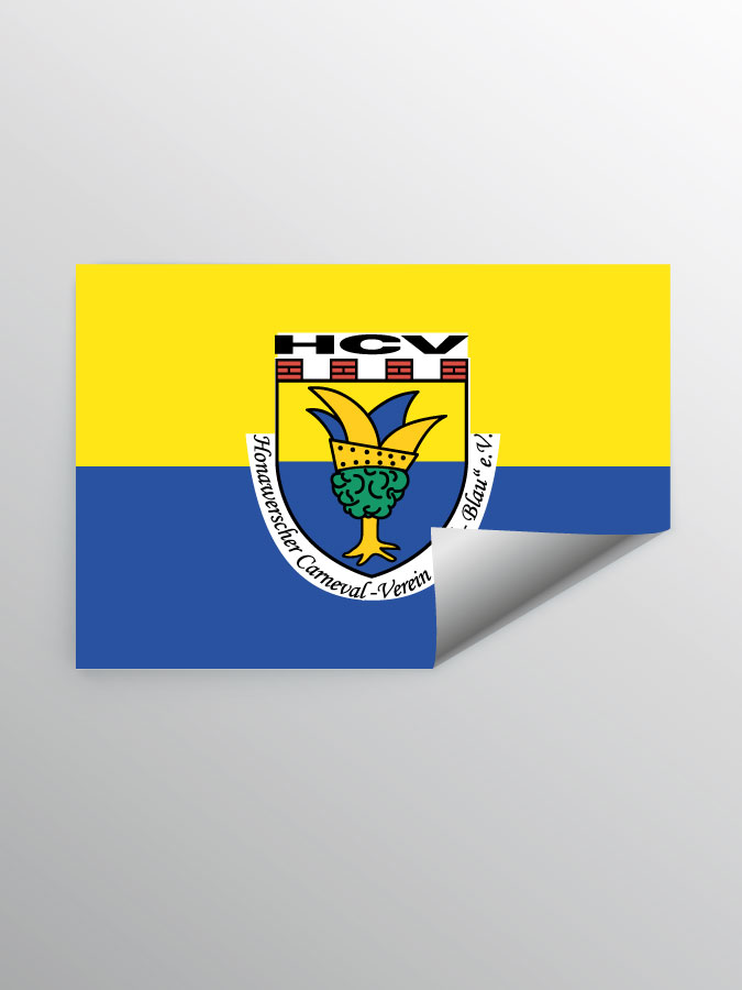 Aufkleber DIN A7 Logo