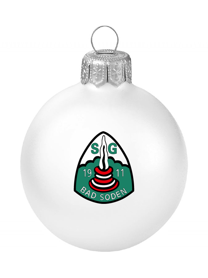 Weihnachtskugel Logo 8cm