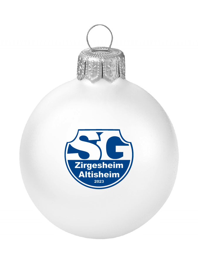 Weihnachtskugel Logo 8cm