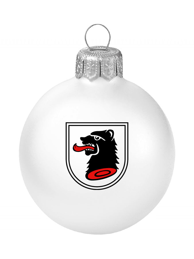 Weihnachtskugel Logo 8cm