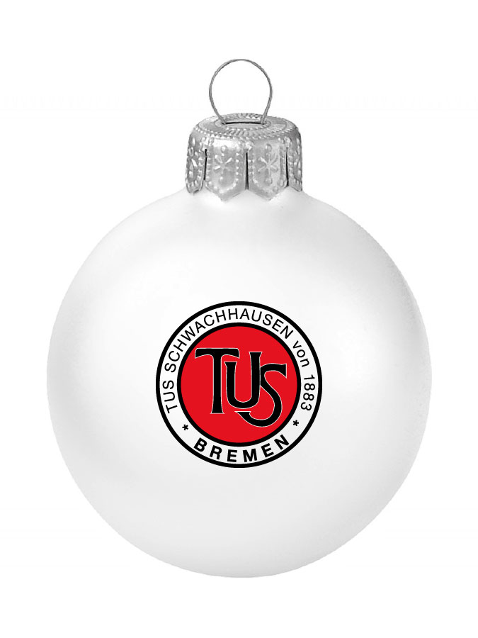 Weihnachtskugel Logo 8cm