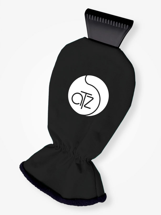 Eiskratzer mit Handschuh