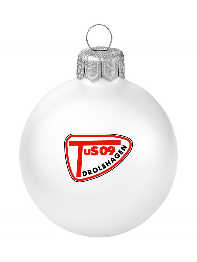 Weihnachtskugel Logo 8cm