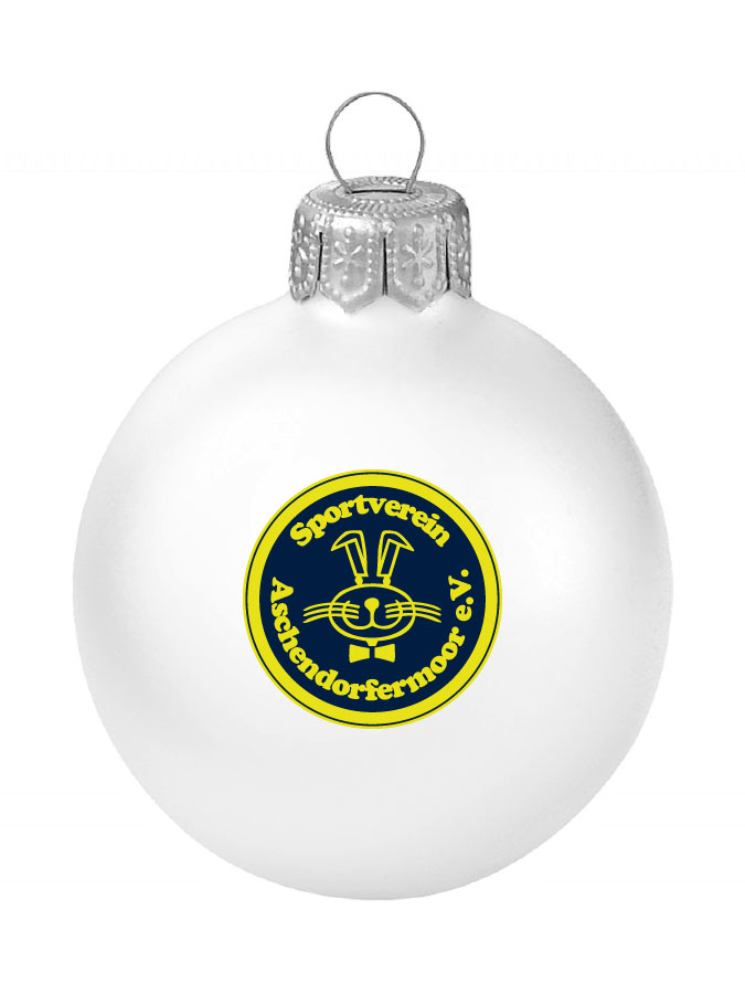 Weihnachtskugel Logo 8cm