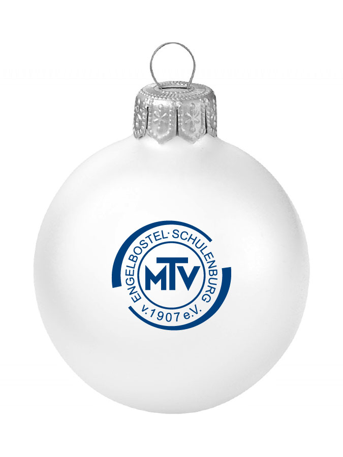 Weihnachtskugel Logo 8cm