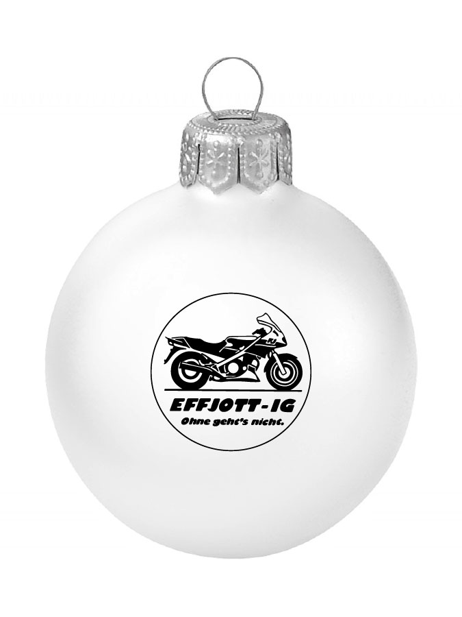 Weihnachtskugel Logo 8cm