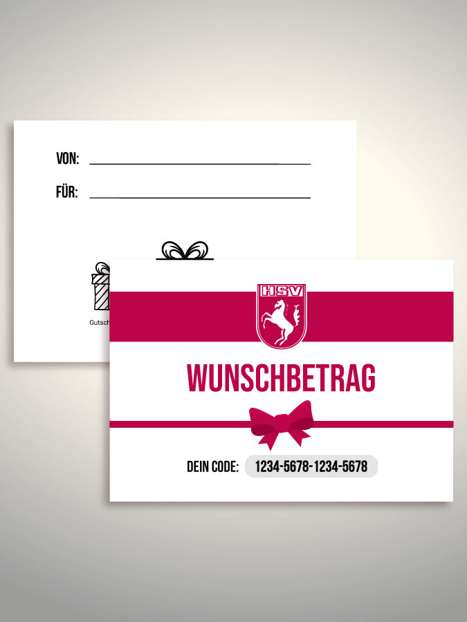 Geschenkgutschein per Versand (Weiß)