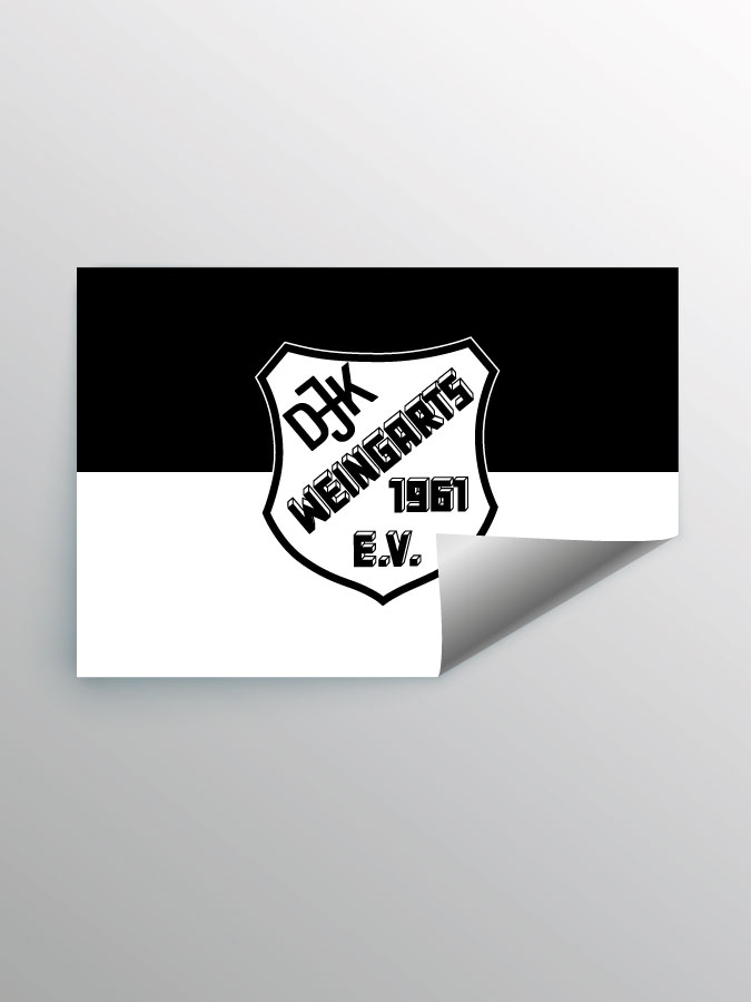 Aufkleber DIN A7 Logo