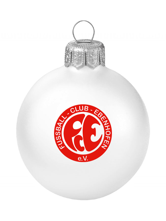 Weihnachtskugel Logo 8cm