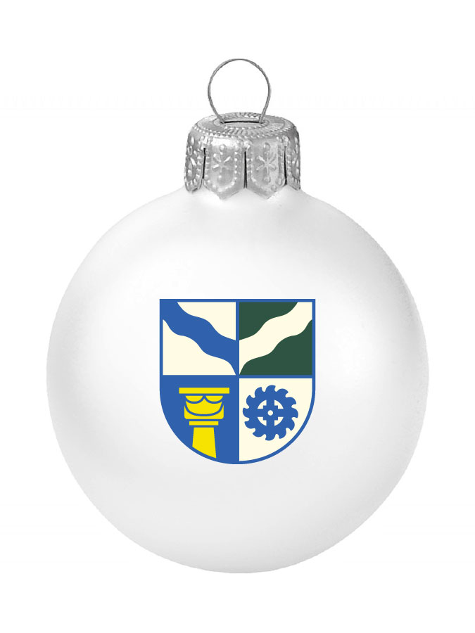 Weihnachtskugel Logo 8cm
