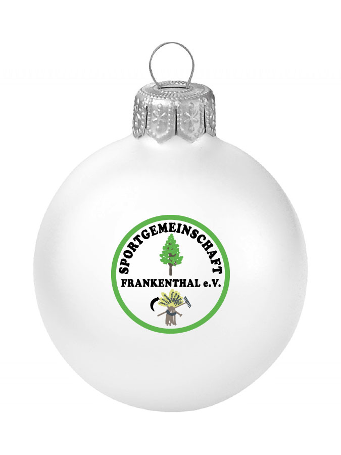 Weihnachtskugel Logo 8cm