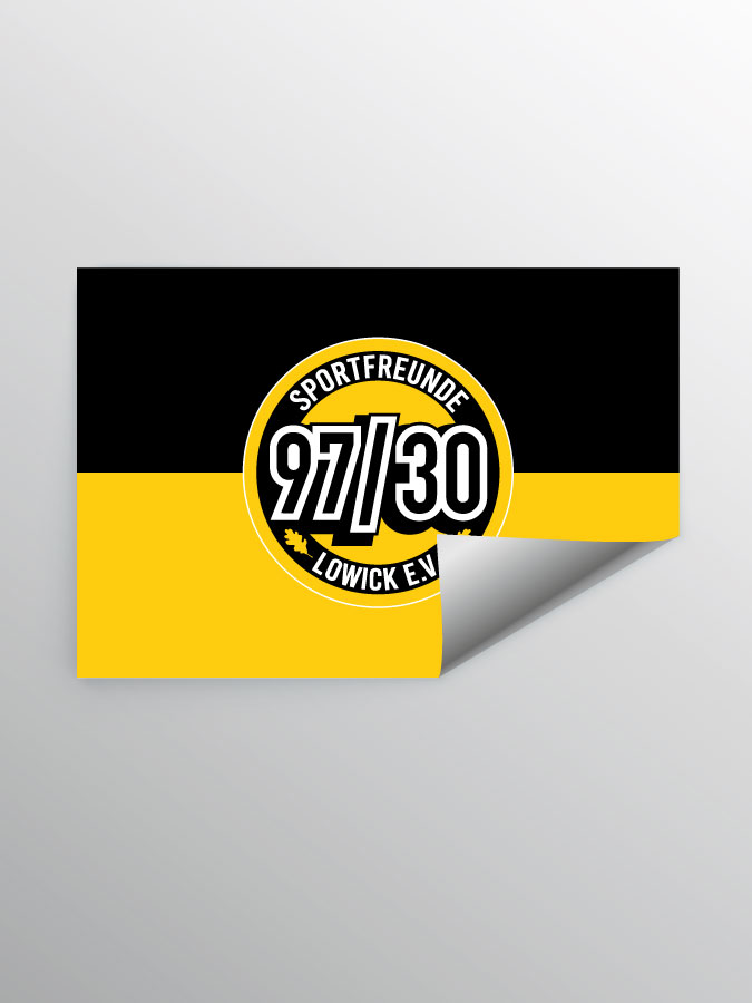 Aufkleber DIN A7 Logo