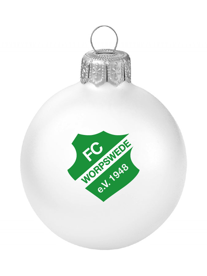 Weihnachtskugel Logo 8cm