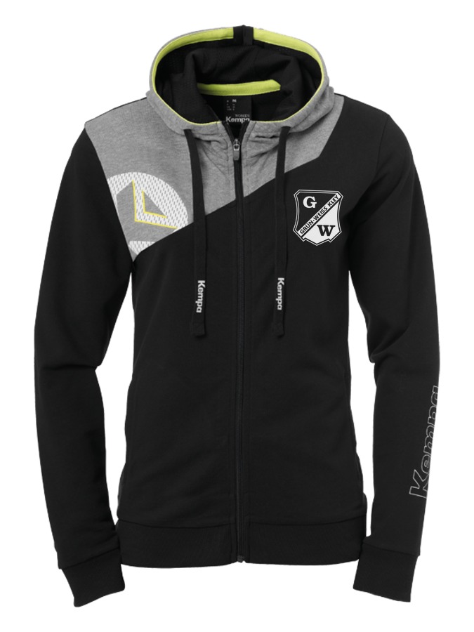 Kempa Core Kapuzenjacke Damen Grün-Weiß Kley