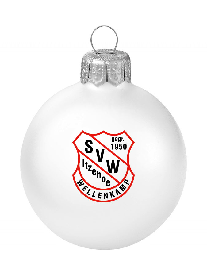 Weihnachtskugel Logo 8cm
