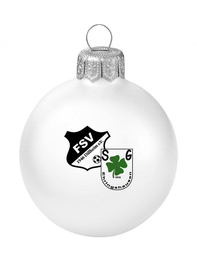 Weihnachtskugel Logo 8cm