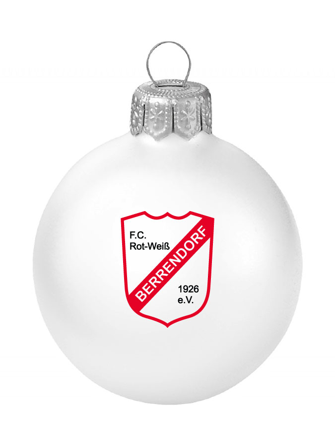 Weihnachtskugel Logo 8cm