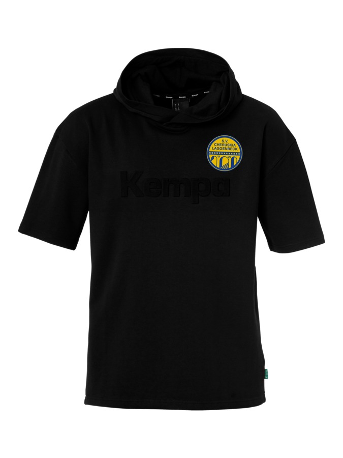 Kempa Kapuzen-T-Shirt Black & White