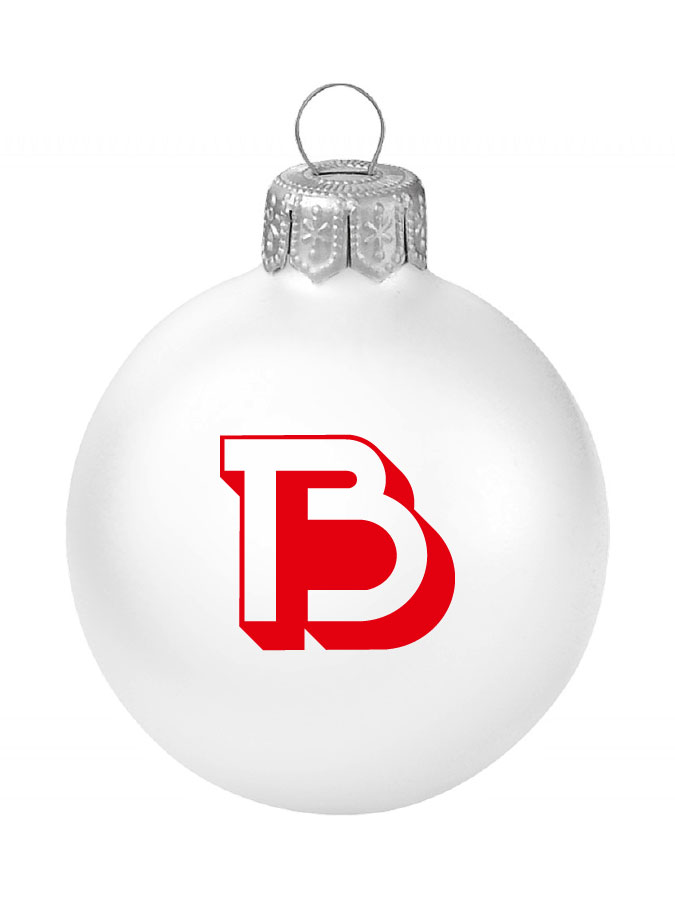 Weihnachtskugel Logo 8cm