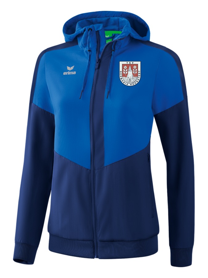 Erima Squad Tracktop Jacke mit Kapuze Damen