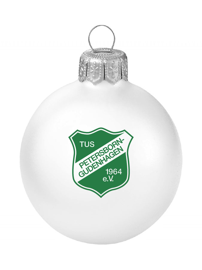 Weihnachtskugel Logo 8cm