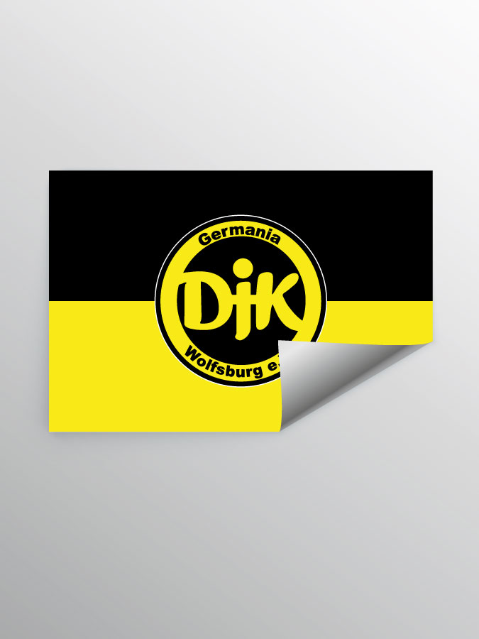 Aufkleber DIN A7 Logo