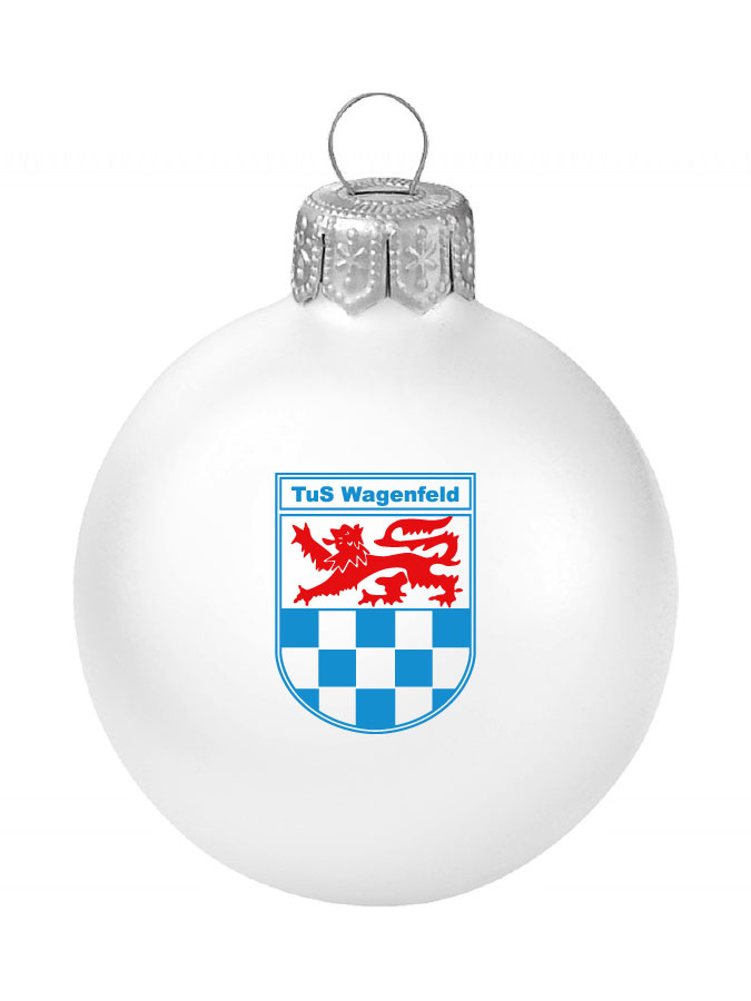 Weihnachtskugel Logo 8cm