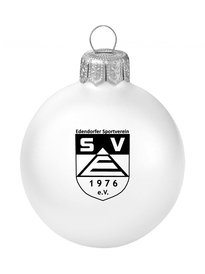 Weihnachtskugel Logo 8cm