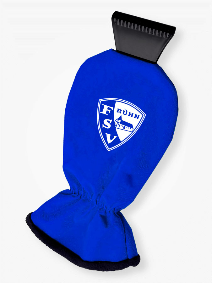 Eiskratzer mit Handschuh